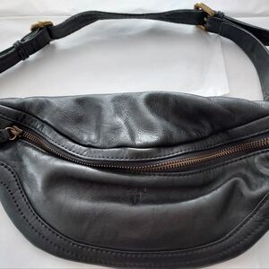 Frye Black Leather Crossbody Bag